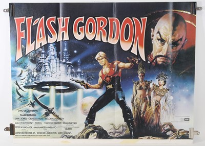 Lot 1449 - Flash Gordon, 1980 UK quad film poster,...