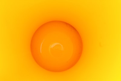 Lot 92 - A pair of Chinese yellow Peking glass jars...