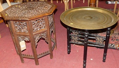 Lot 1298 - An early 20th century Indian floral low relief...