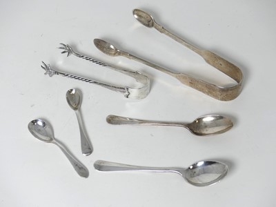 Lot 270 - A pair of Victorian silver sugar tongs, in the...