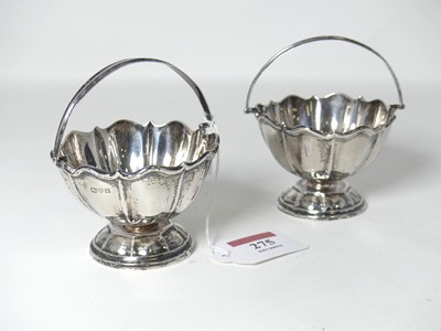 Lot 275 - A George V silver pedestal bonbon dish, having...