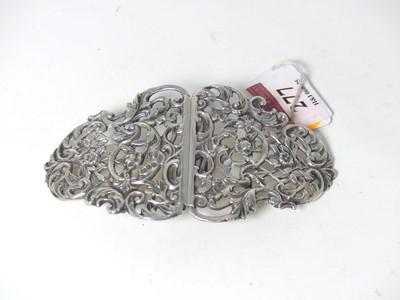 Lot 277 - A Victorian silver nurse's belt buckle, of...
