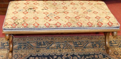 Lot 1314 - A mid-Victorian mahogany and floral tapestry...