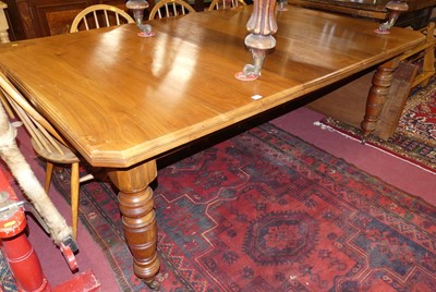 Lot 1315 - A late Victorian walnut extending dining table,...