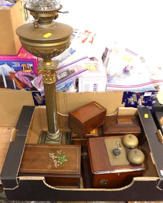Lot 640 - Miscellaneous items to include a brass column...