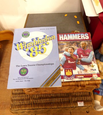 Lot 637 - Four boxes of various sporting related...