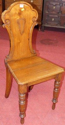 Lot 1350 - A mid-Victorian walnut panbelled seat single...