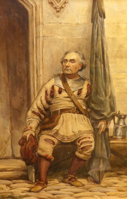 Lot 1020 - John Franklin (1800-1868) - Cavalier at rest,...