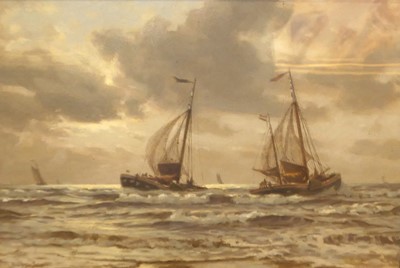 Lot 1023 - Robert Bagge-Scott (1849-1925)- Dutch punts in...