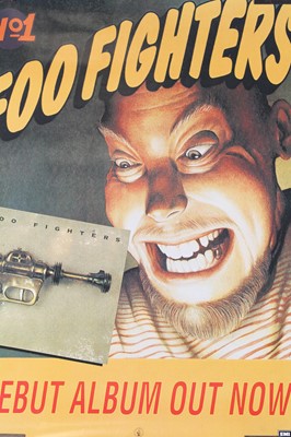 Lot 1331 - Foo Fighters, a poster for the debut album...