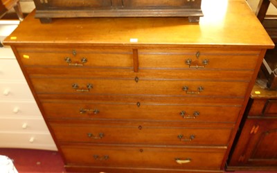 Lot 1379 - A circa 1900 walnut squarefront chest by Heal...