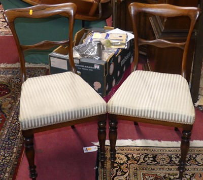 Lot 1391 - A set of eight mid-Victorian rosewood balloon...