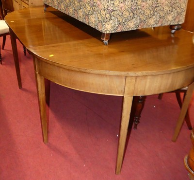 Lot 1393 - An early 19th century mahogany D-end dining...