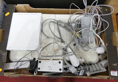 Lot 631 - A Wii gaming console together with a Wii fit...