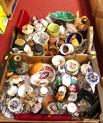 Lot 648 - Two boxes of miscellaneous items to include...