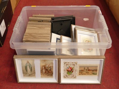Lot 652 - One box of late 19c/early 20c religious...