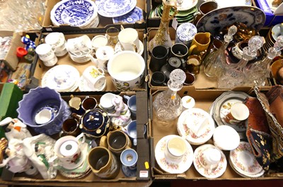 Lot 581 - Four boxes of miscellaneous items, to include...