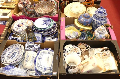 Lot 656 - Four boxes of various ceramics items to...