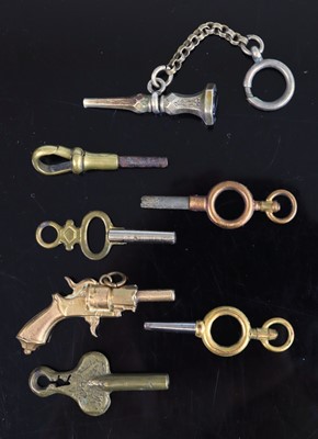 Lot 379 - A collection of assorted gilt metal pocket...