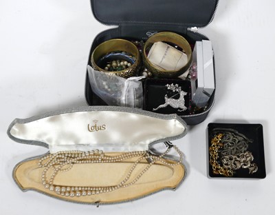 Lot 439 - A collection of costume jewellery, to include...