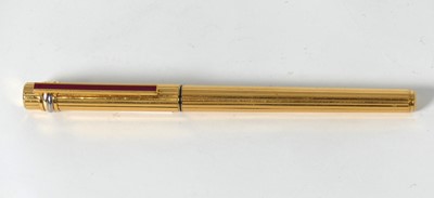 Lot 455a - A Must de Cartier ballpoint pen, having a...