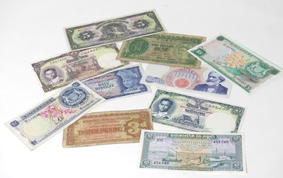Lot 467 - A collection of world banknotes, to include...