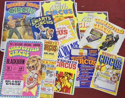 Lot 537 - A collection of 20th century circus posters,...