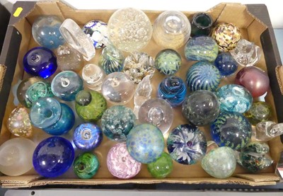 Lot 414 - A collection of art glass paperweights, to...
