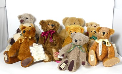 Lot 555 - A collection of Dean's Bears, to include Hardy,...