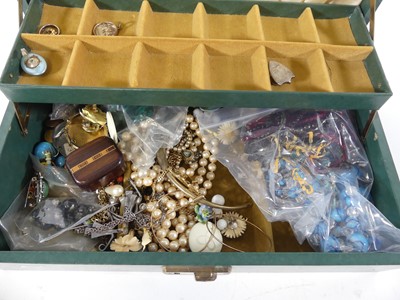 Lot 418 - A collection of costume jewellery, to include...