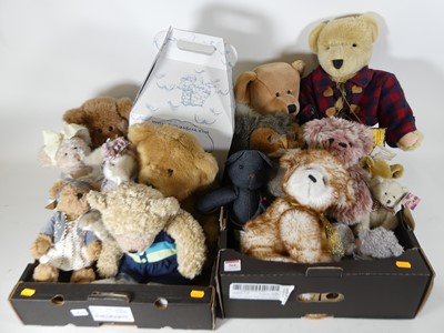 Lot 564 - A collection of teddy bears to include Russ...
