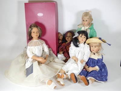 Lot 566 - A collection of Gotz dolls (5)