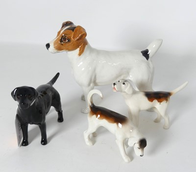 Lot 503 - A Beswick pottery Jack Russell terrier,...