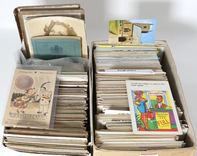 Lot 509 - A collection of Edwardian and later postcards,...