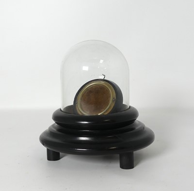 Lot 471 - An ebonised wooden pocket watch stand, housed...