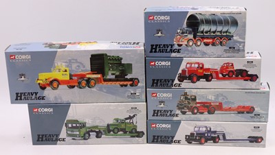 Lot 930 - 6 boxed Corgi Heavy Haulage 1/50th scale...