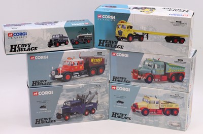 Lot 931 - 6 boxed Corgi Heavy Haulage 1/50th scale...
