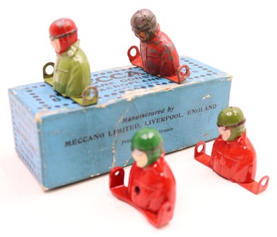 Lot 2105 - original Meccano trade box of four aeroplane...