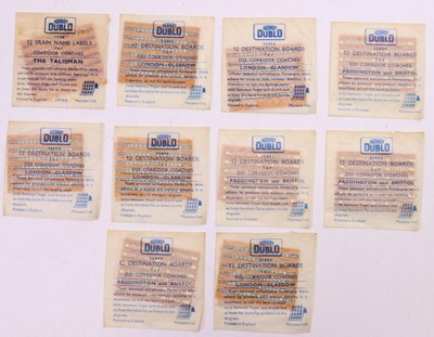 Lot 339 - Ten Hornby Dublo train labels to include 5x...