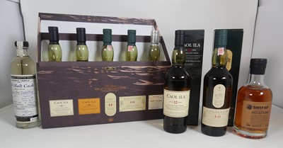Lot 1434 - The Classic Islay Collection five bottle gift...