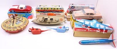 Lot 1859 - Collection of tinplate Japanese, Chinese and...