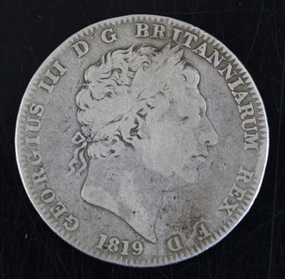 Lot 399 - Great Britain, 1819 crown, George III laureate...