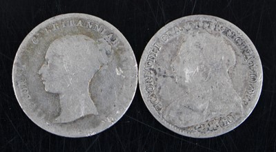 Lot 451 - Grteat Britain, 1849 fourpence, obv: Victoria...