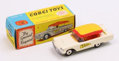 Lot 1337 - Corgi Toys No. 430 Bermuda Taxi in white body...