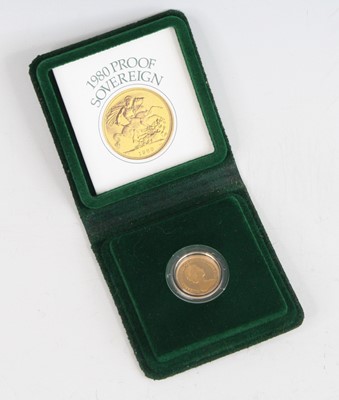 Lot 3283 - Great Britain, 1980 gold proof full sovereign,...
