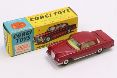 Lot 1342 - Corgi Toys No. 230 Mercedes-Benz 220 SE coupe...