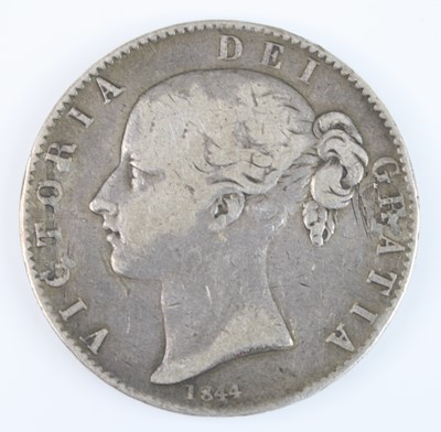 Lot 3211 - Great Britain, 1844 crown, obv: Victoria young...