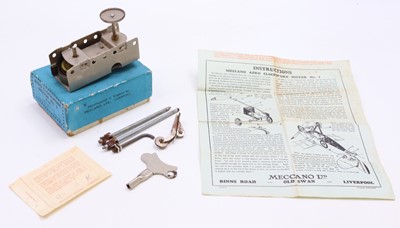 Lot 2111 - Meccano pre-war "Aero Clockwork Motor No.2"...