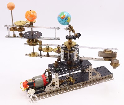 Lot 2072 - Meccano made up model of an early planetarium,...