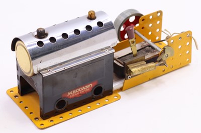 Lot 2098 - Meccano original horizontal boiler, stationary...